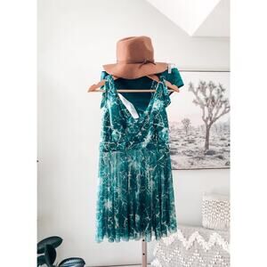 New 2pc emerald marble galaxy Tankini swimsuit 1XL